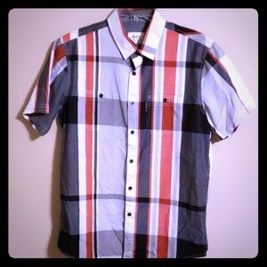 Ecko unlimited color block plaid short sleeve
